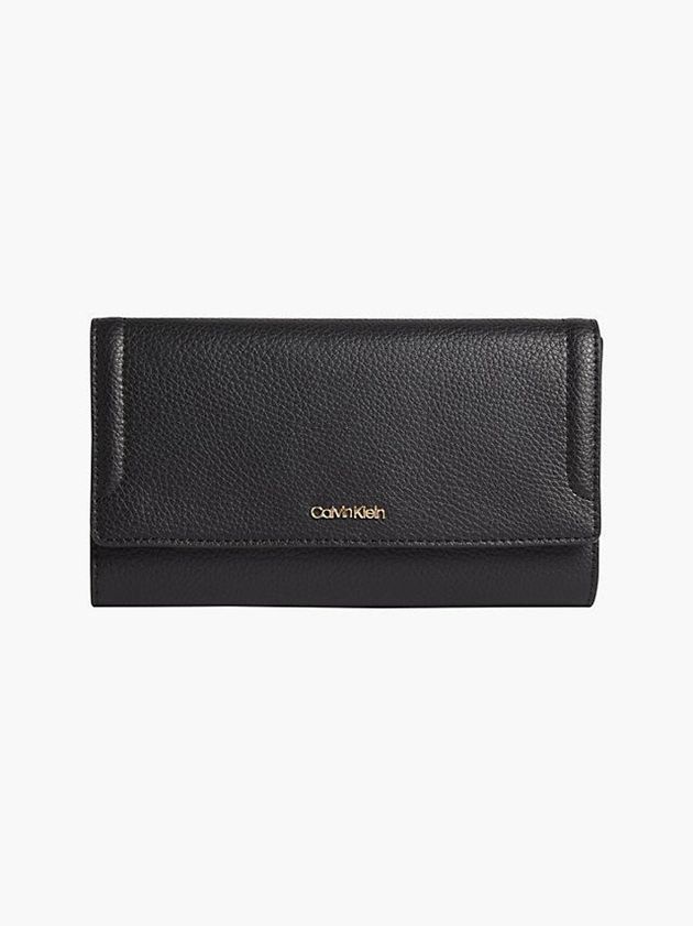 Calvin Klein USA Recycled Trifold Rfid Womens Wallet Black 3504187-VB